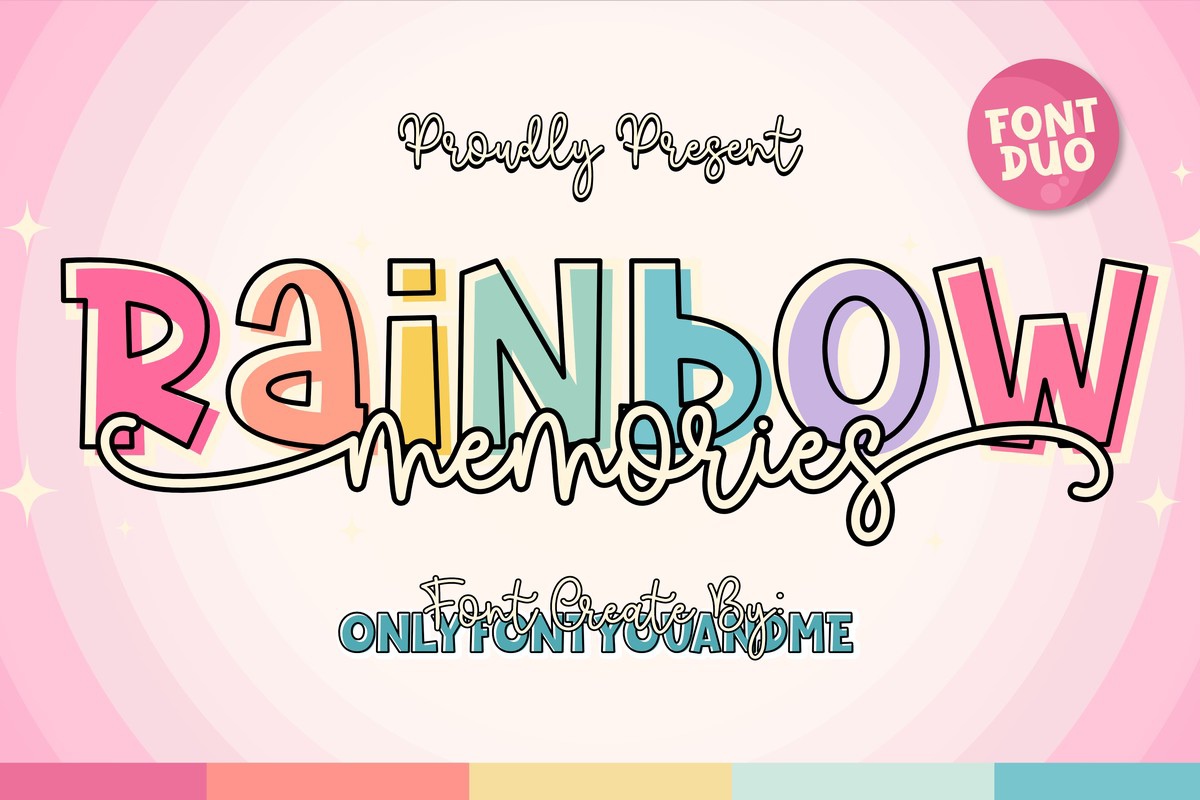 フォント Rainbow Memories