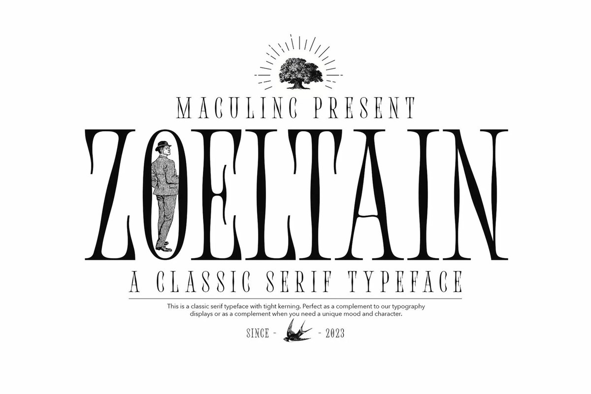 フォント Zoeltain Classic Serif
