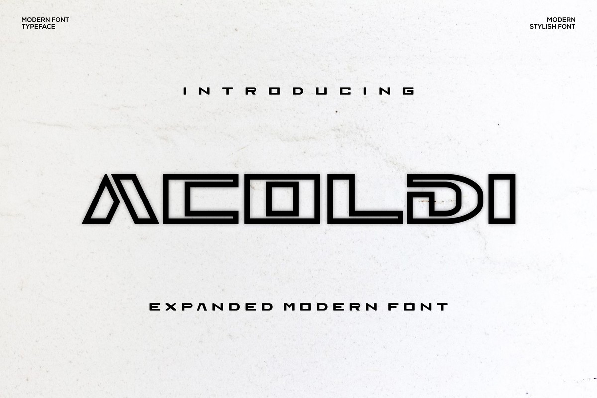 フォント Acoldi