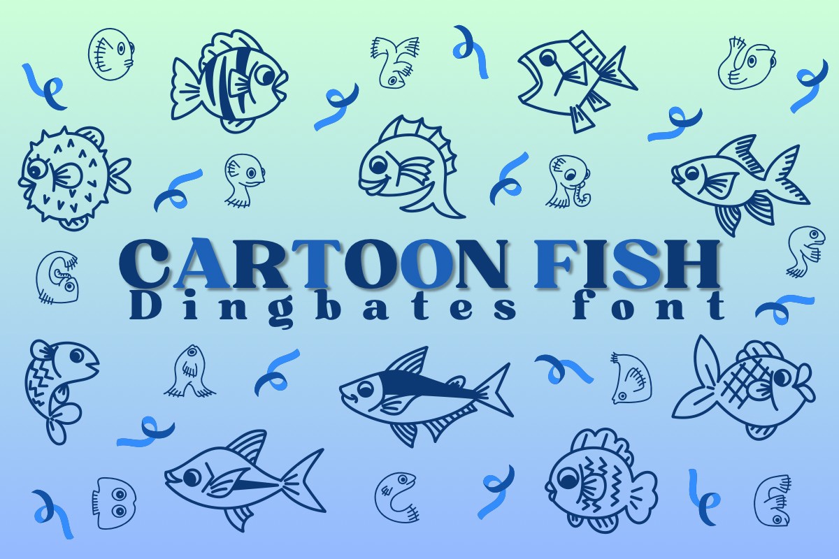 フォント Cartoon Fish