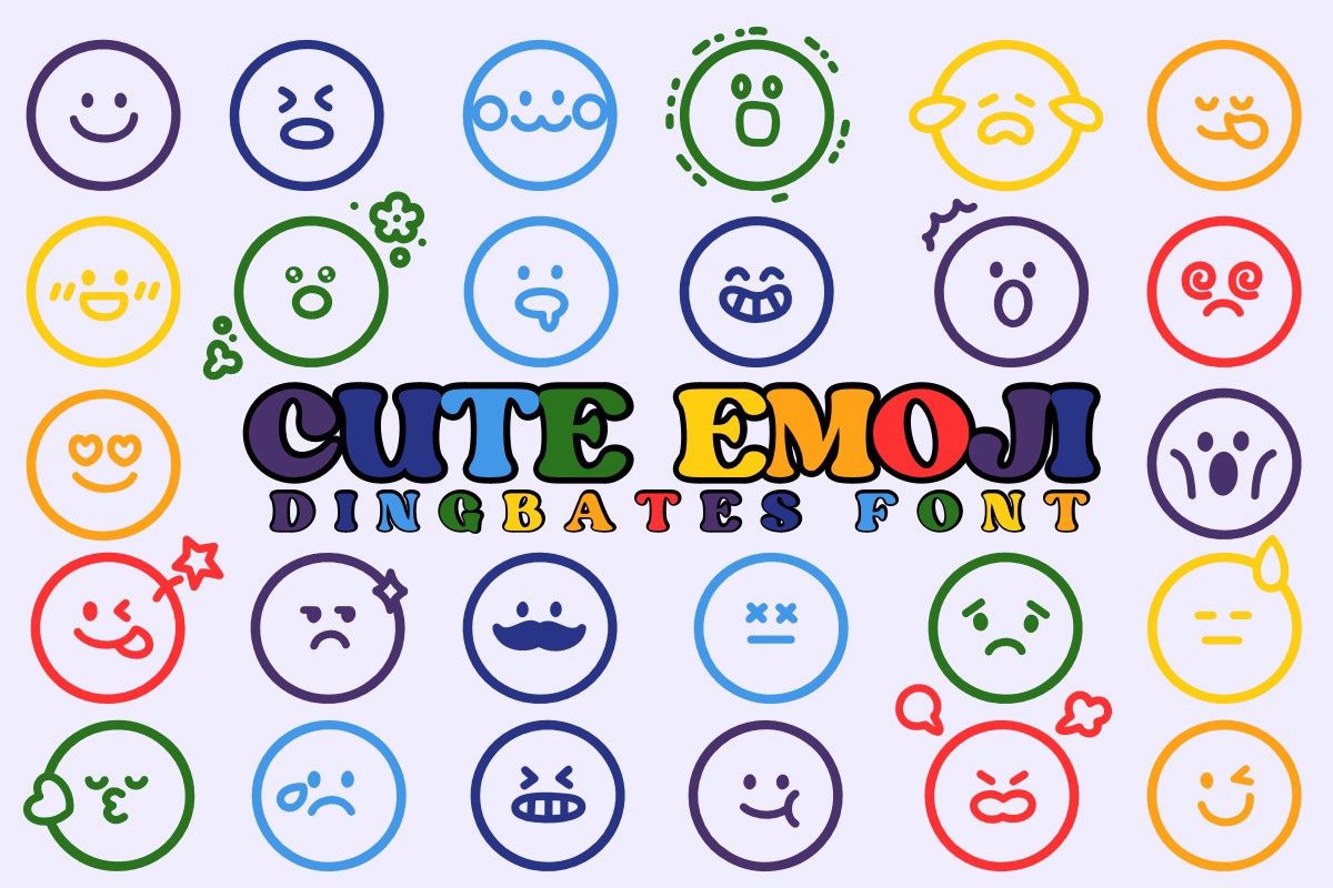 フォント Cute Emoji