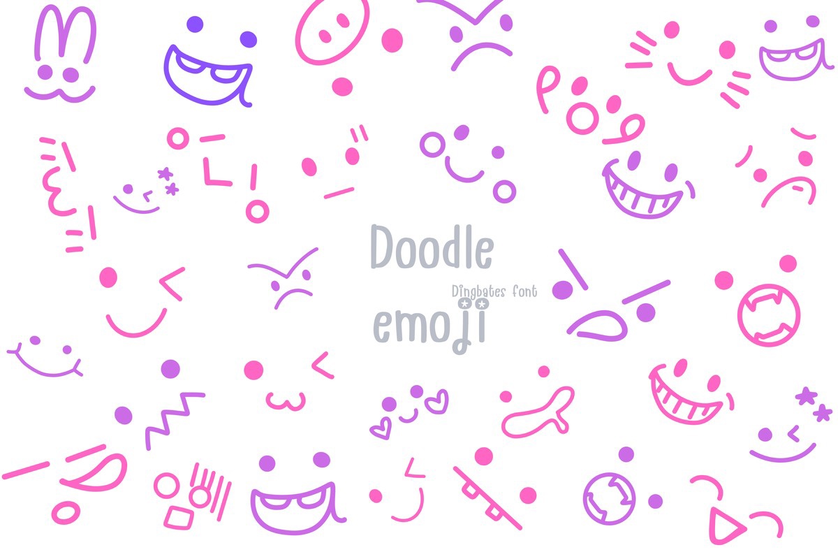 フォント Doodle Emoji