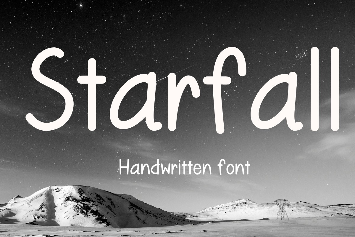 フォント Starfall