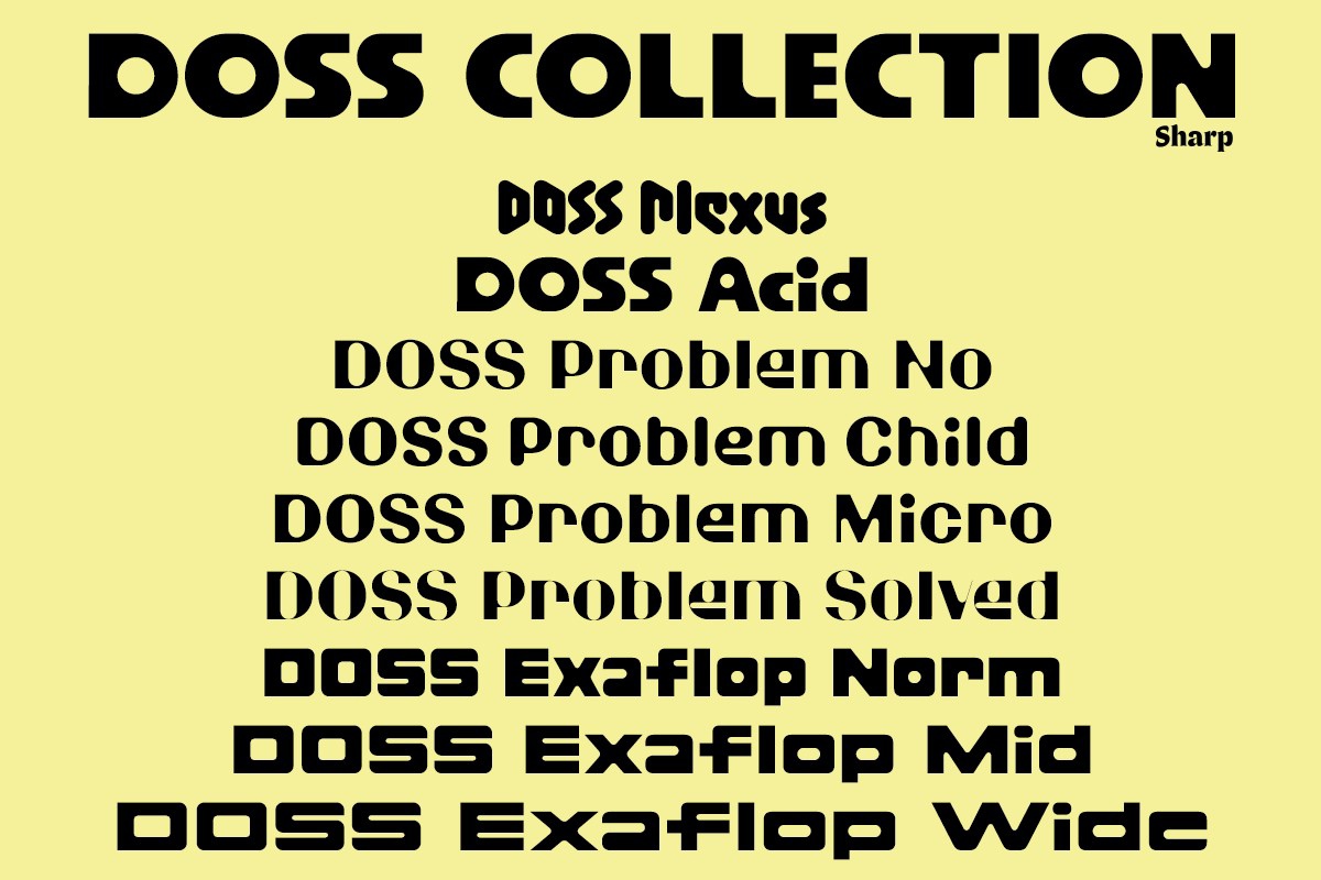 フォント DOSS Collection