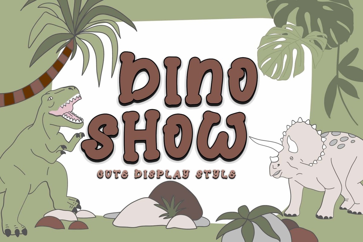 フォント Dino Show
