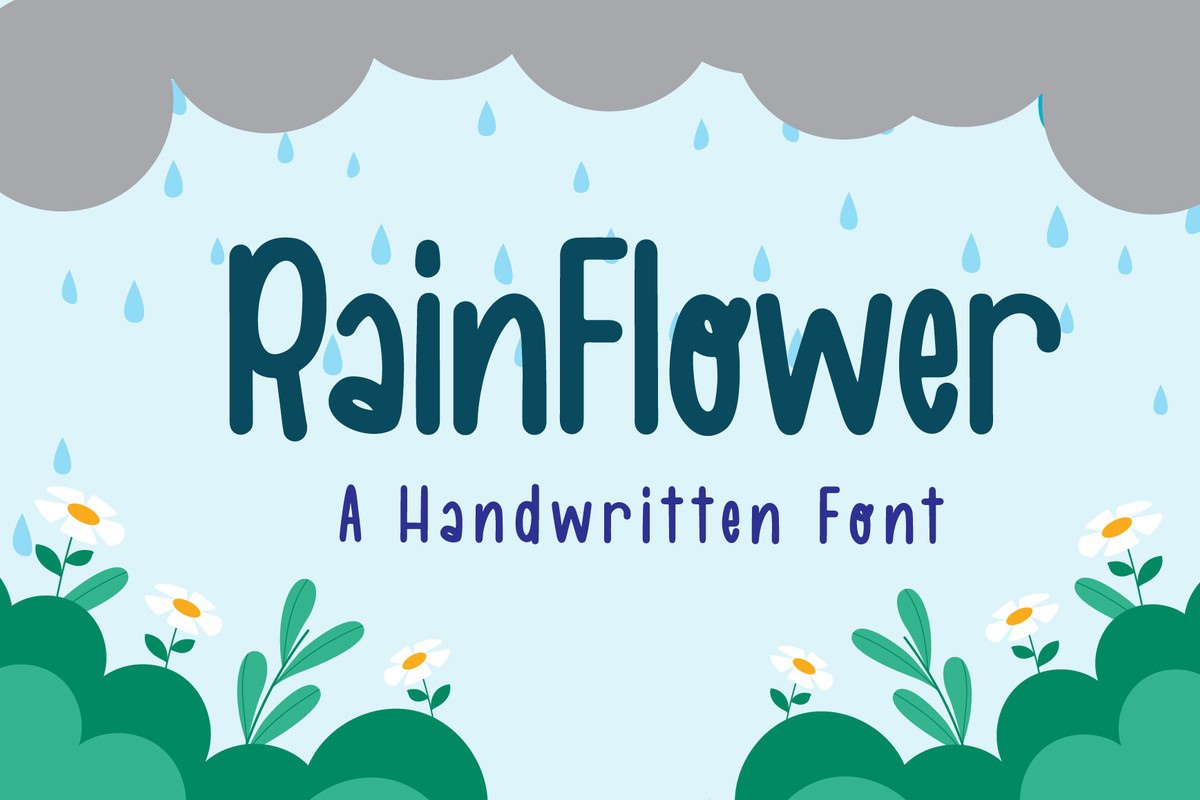 フォント RainFlower