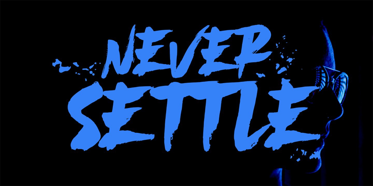 フォント Never Settle