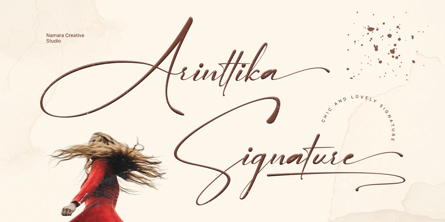 フォント Arinttika Signature