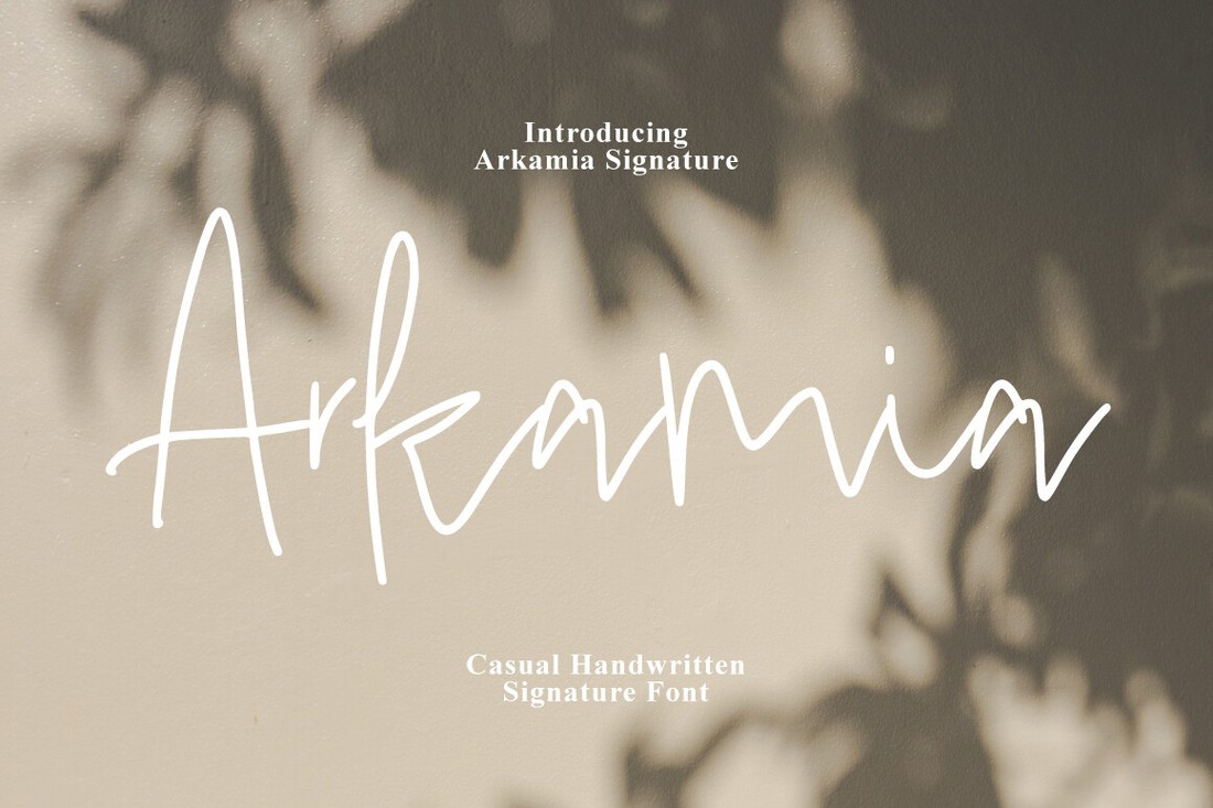 フォント Arkamia Signature