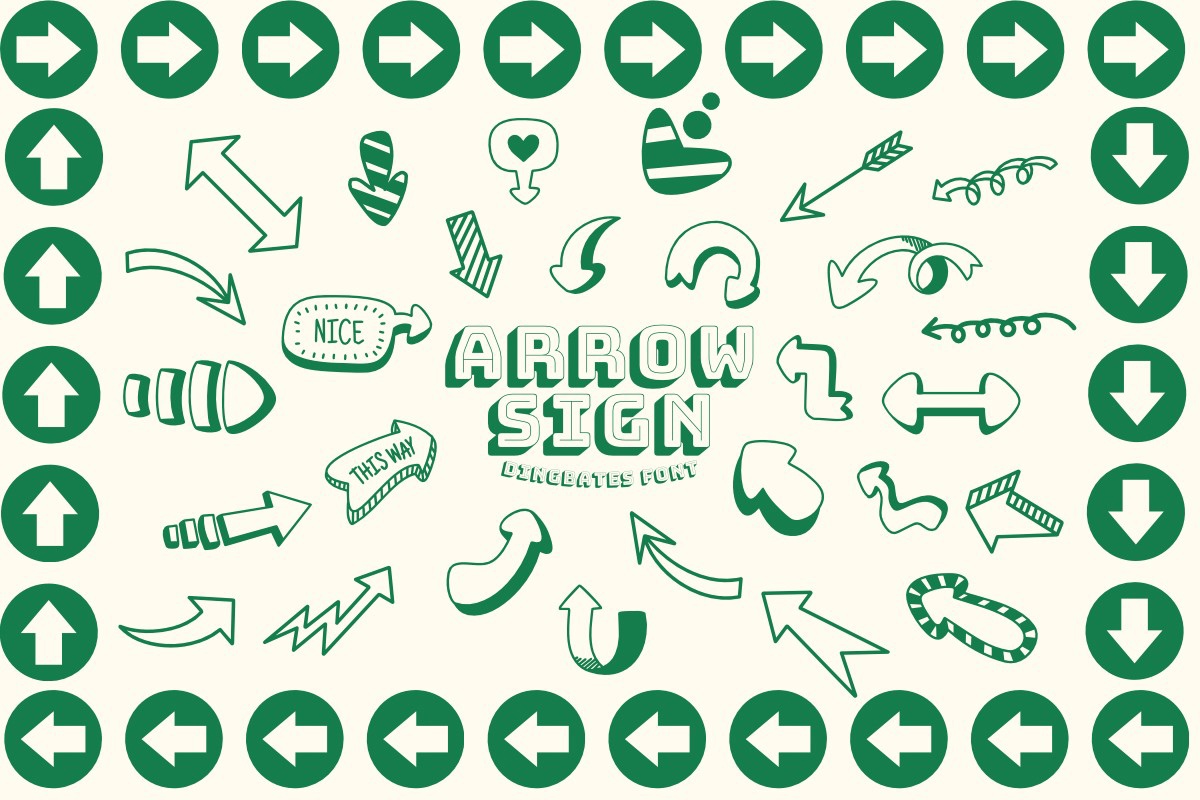 フォント Arrow Sign
