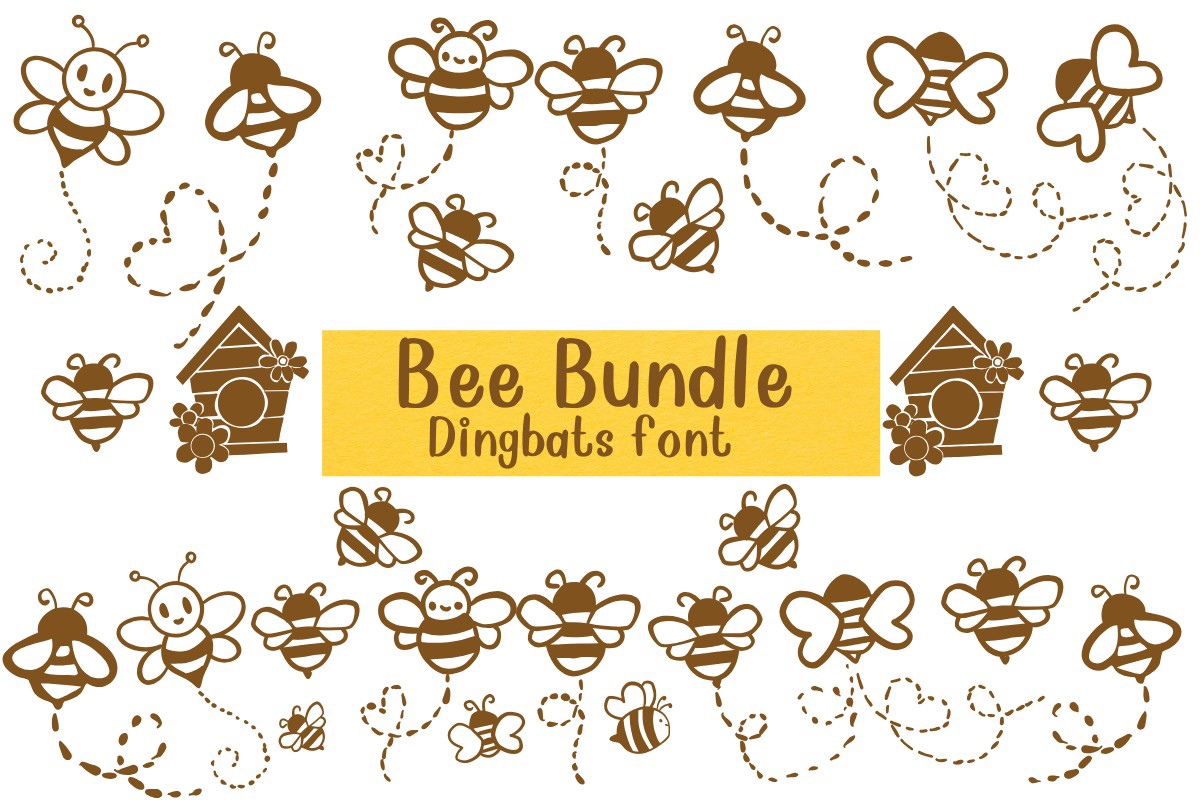 フォント Bee Bundle
