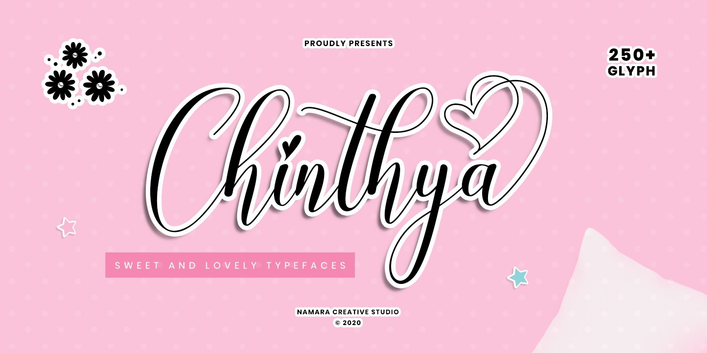 フォント Chinthya