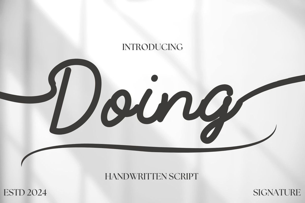 フォント Doing