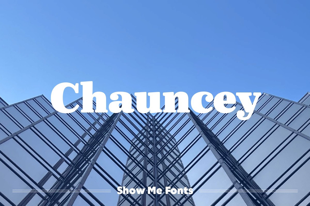 フォント Chauncey