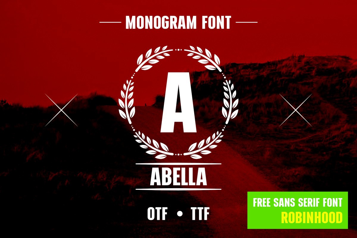 フォント Flower Wreath Monogram