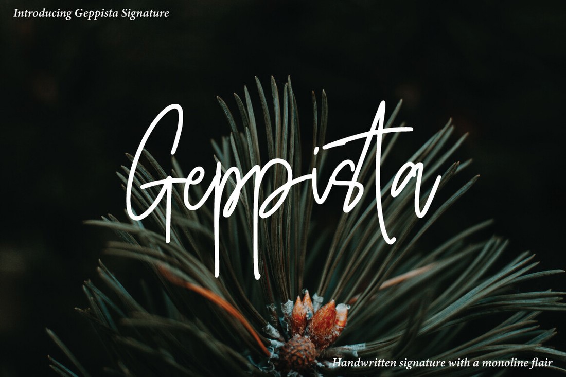 フォント Geppista Signature