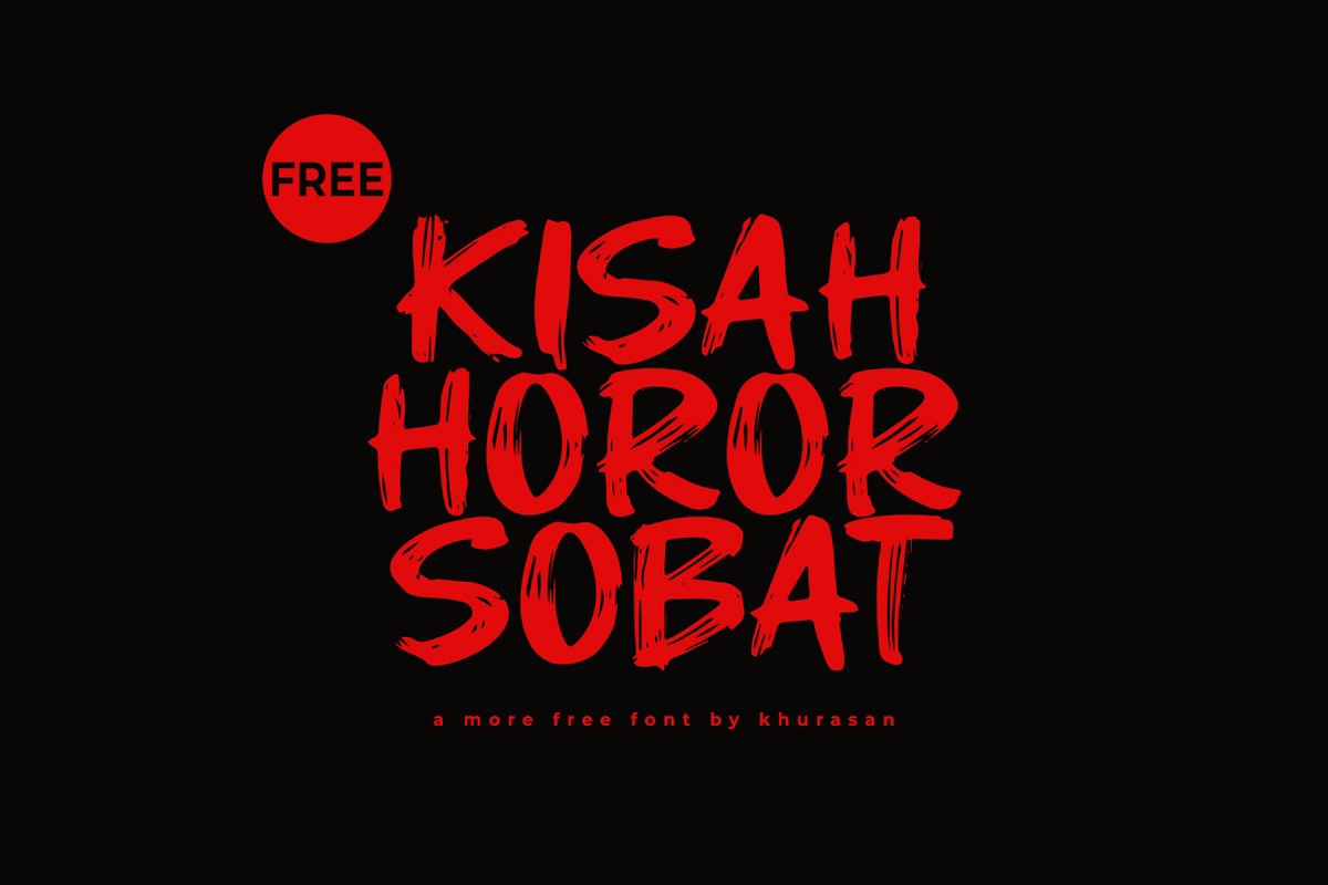 フォント Kisah Horor Sobat