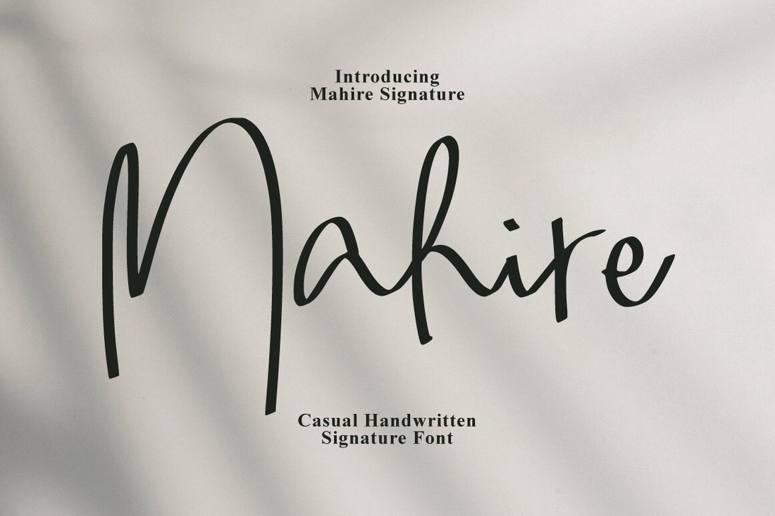 フォント Mahire Signature