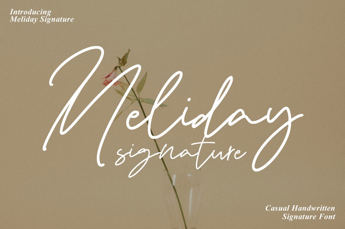 フォント Meliday Signature