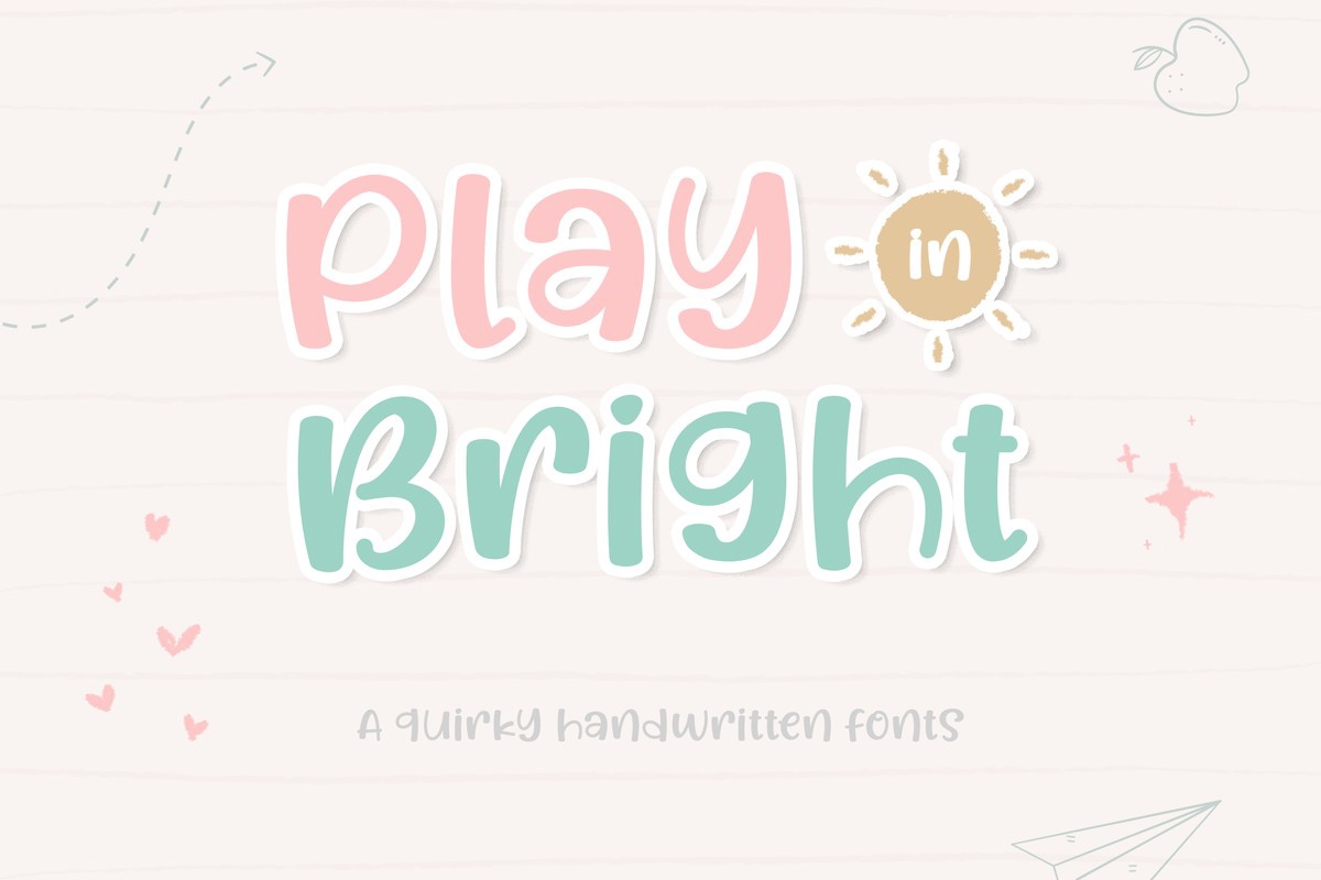 フォント Play in Bright