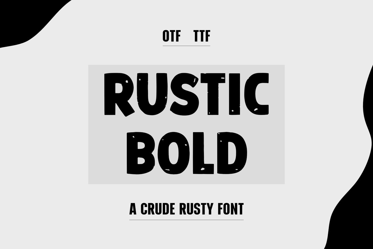フォント Rustic Bold