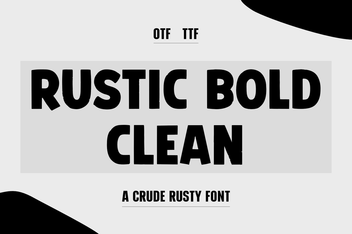 フォント Rustic Bold Clean