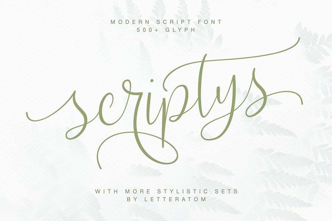 フォント Scriptys