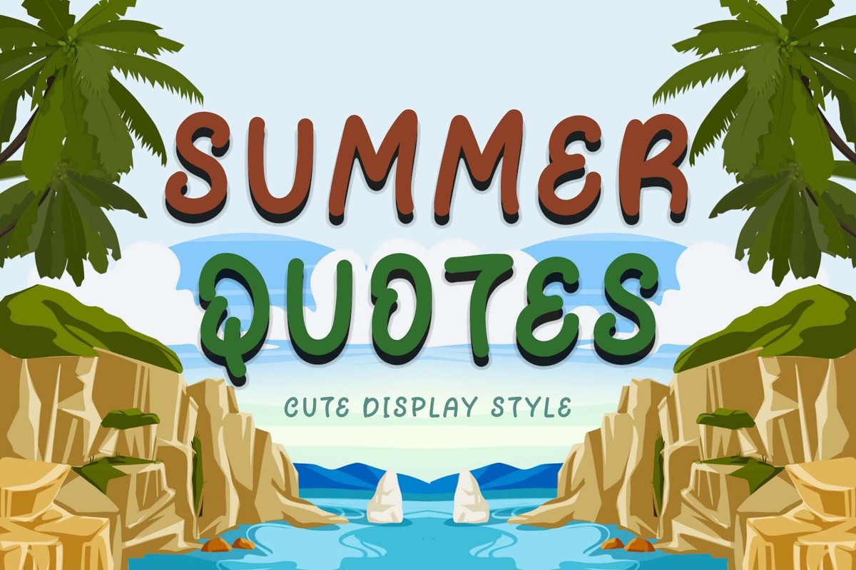 フォント Summer Quotes