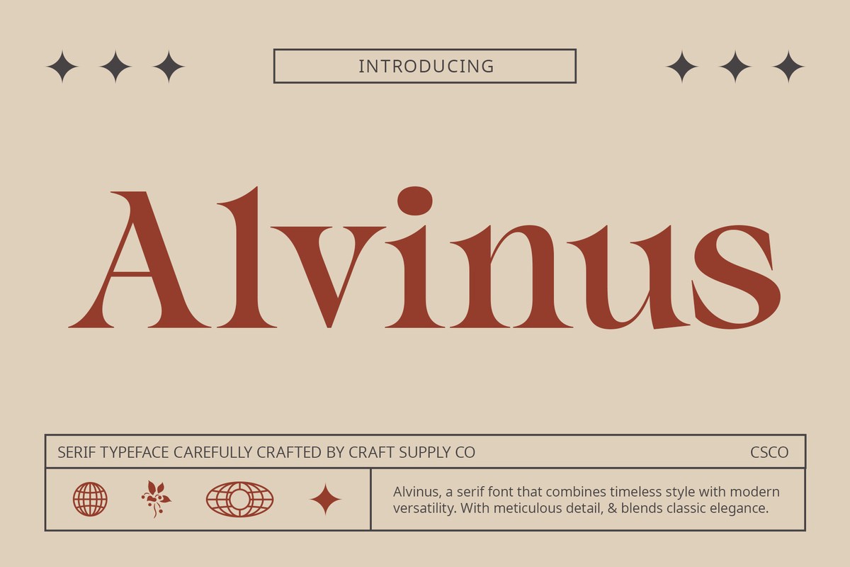 フォント Alvinus