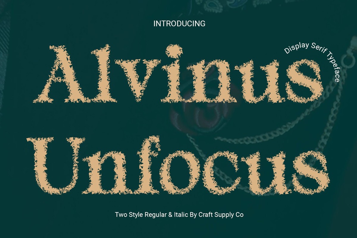フォント Alvinus Unfocus