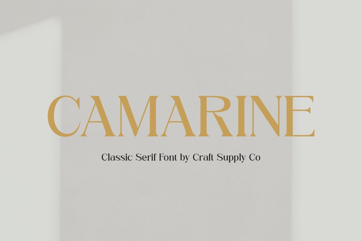 フォント Camarine