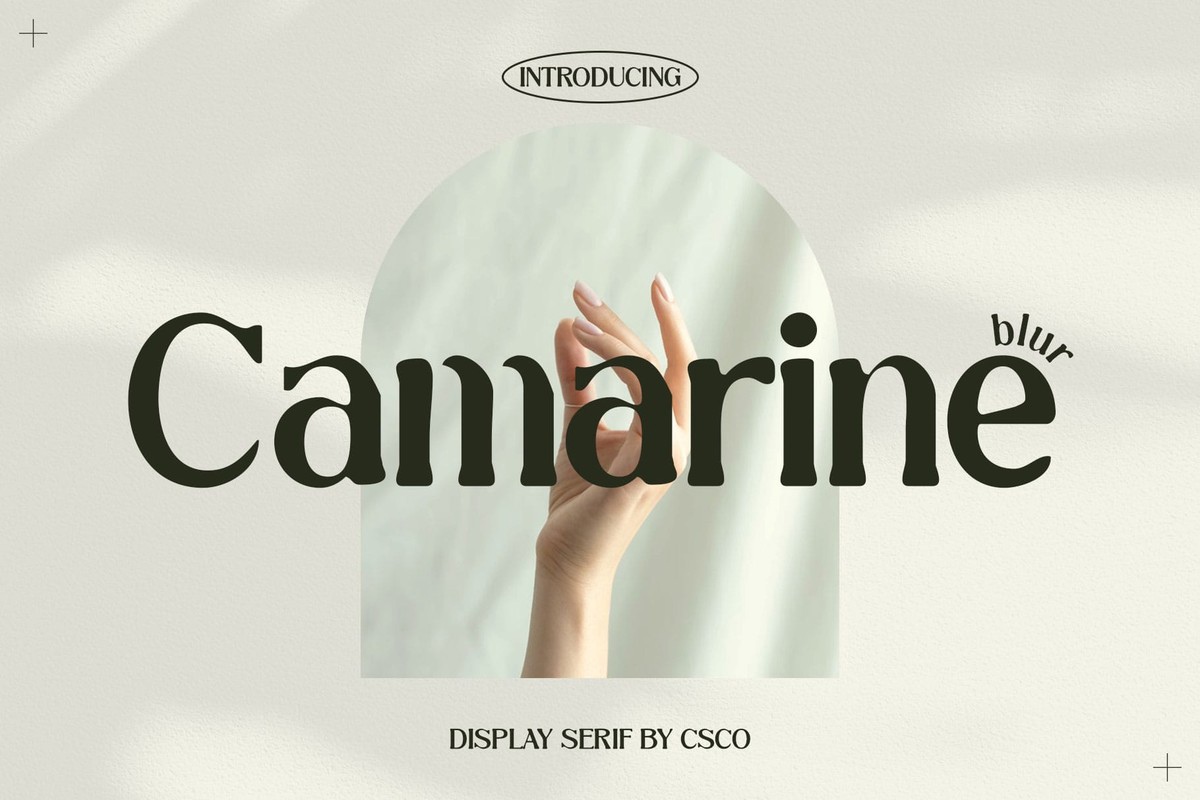 フォント Camarine Blur