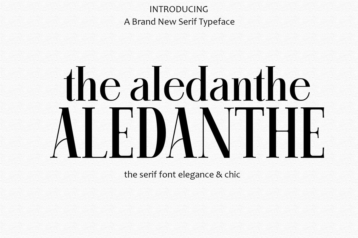 フォント Aledanthe