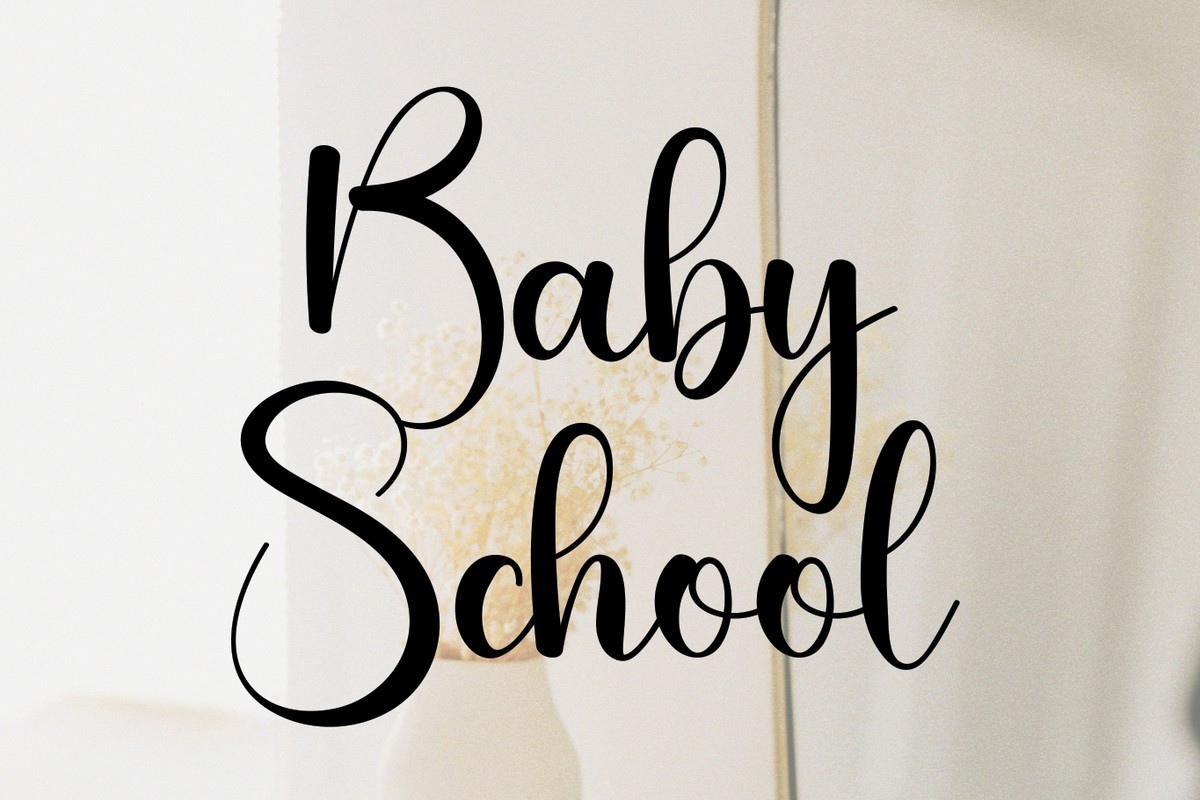 フォント Baby School