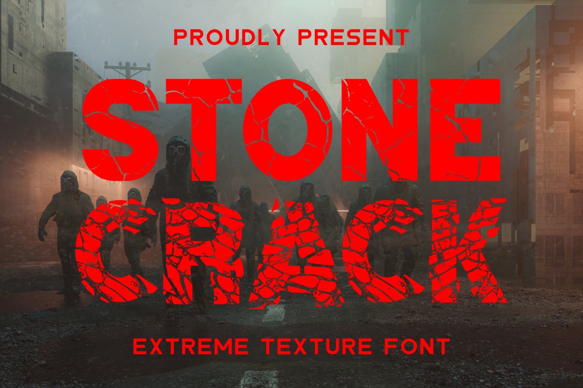 フォント Stone Crack