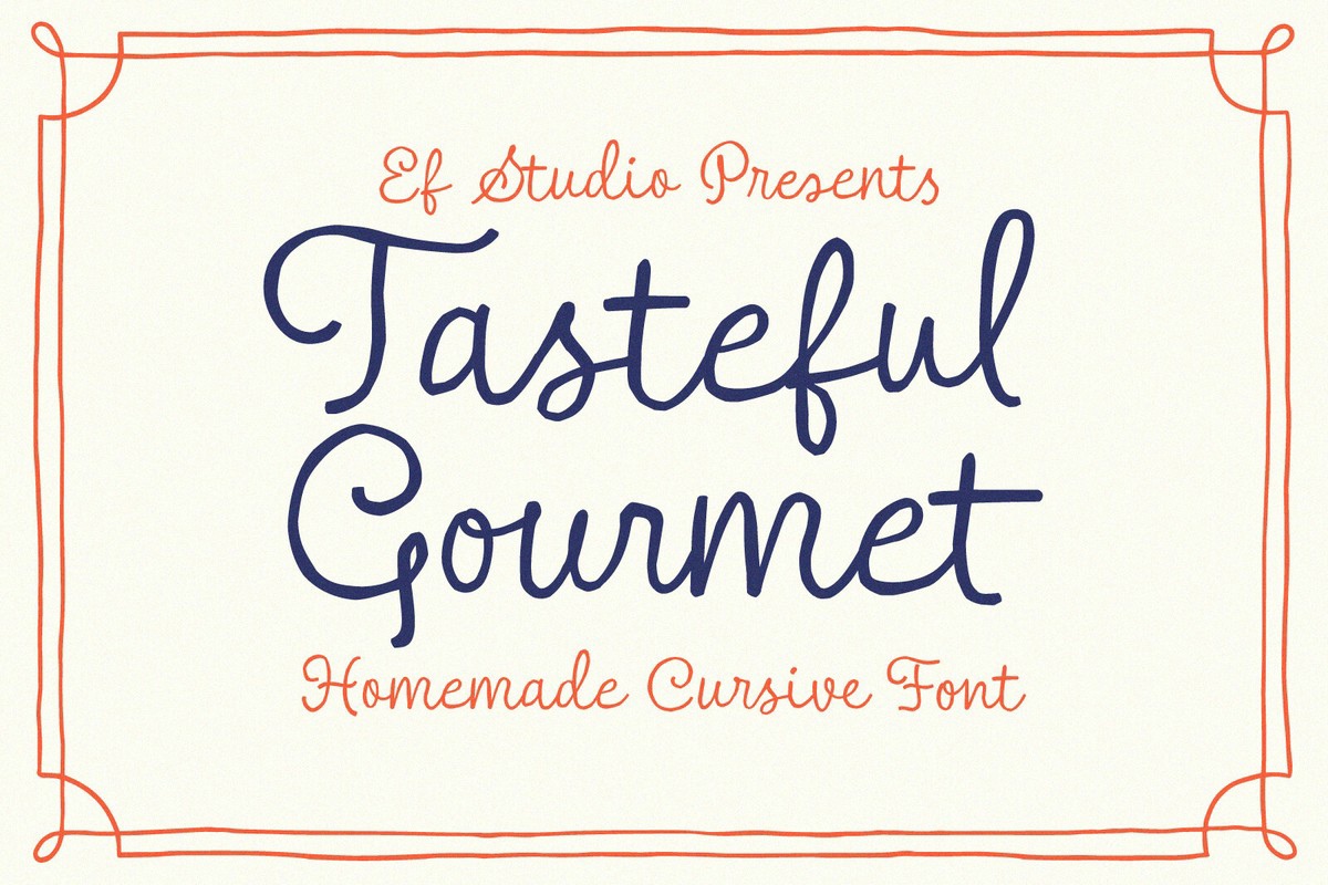 フォント Tasteful Gourmet