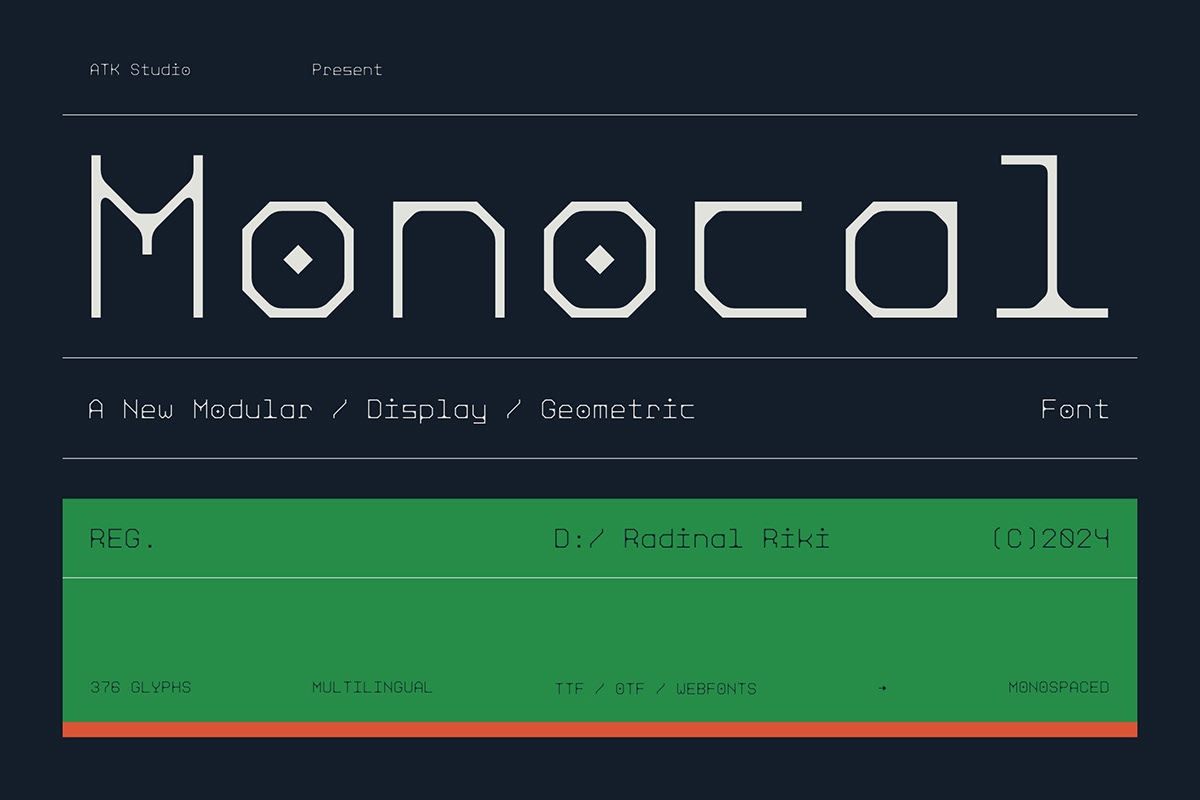 フォント Monocal