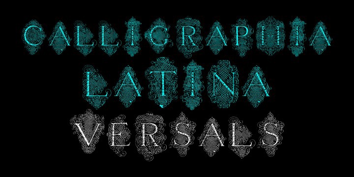 フォント Calligraphia Latina Versals