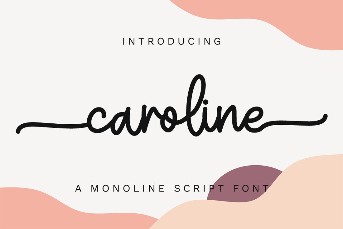 フォント Caroline