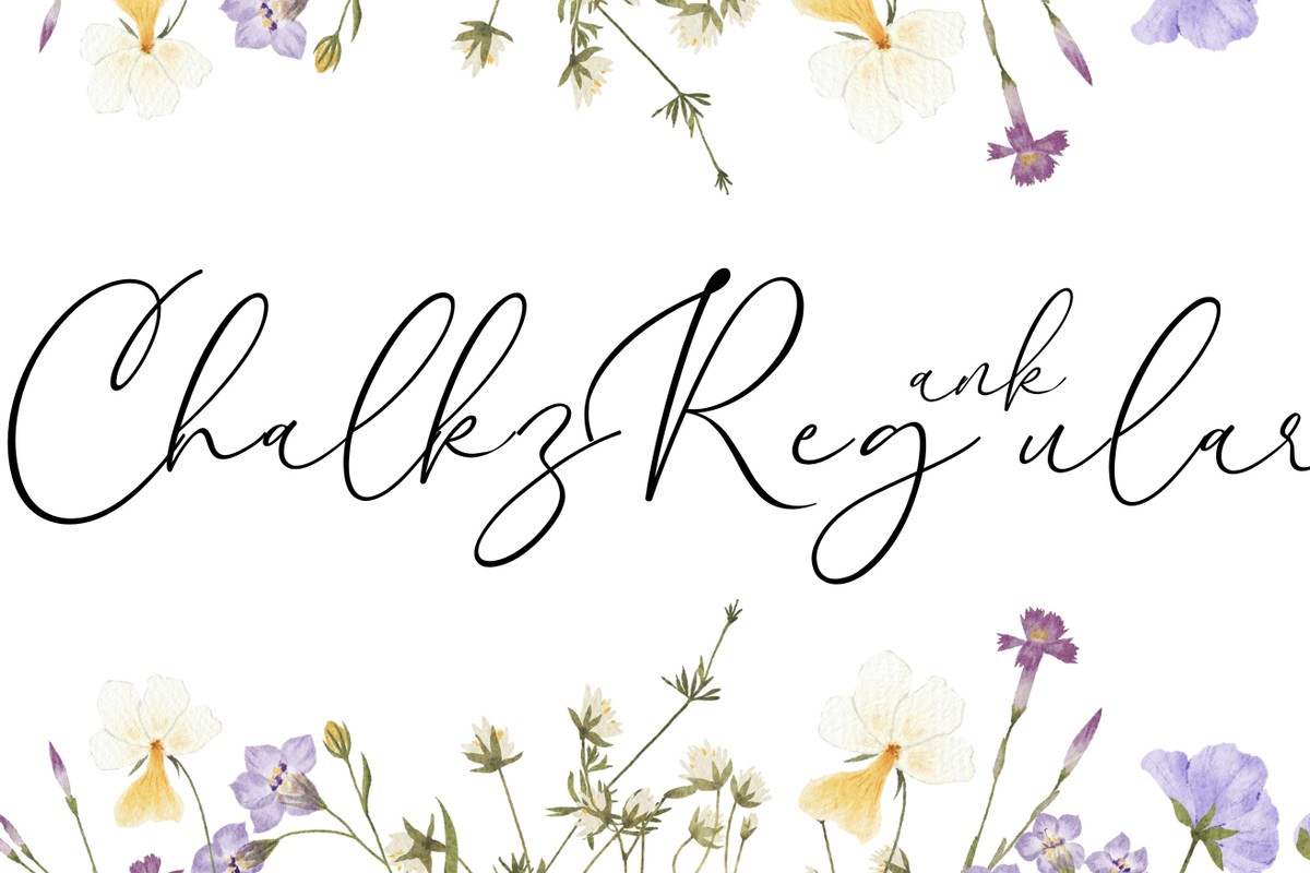 フォント Chalkz Ank