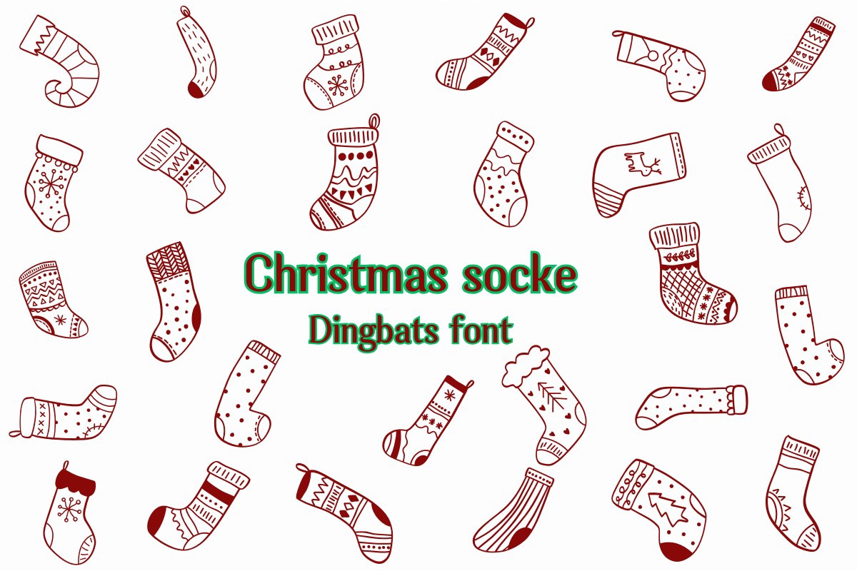 フォント Christmas Socks