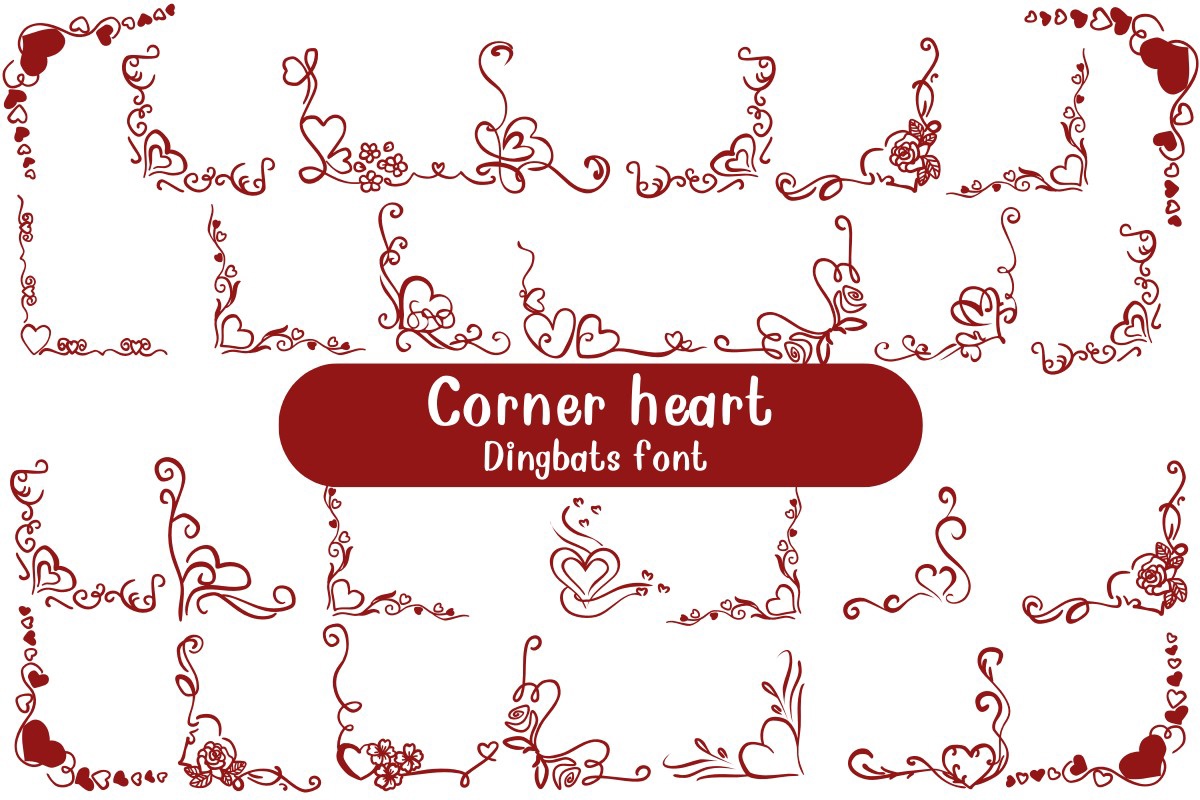 フォント Corner Heart