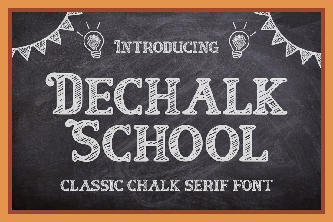 フォント Dechalk School