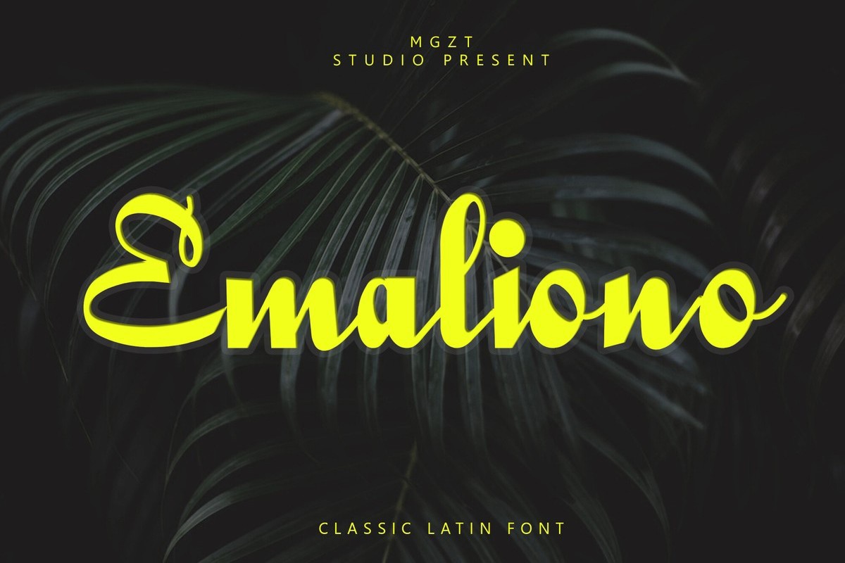フォント Emaliono