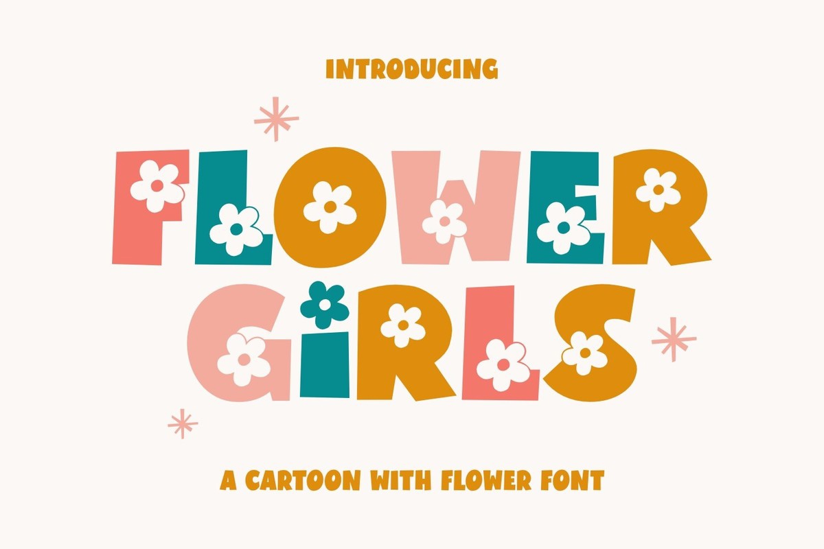 フォント Flower Girls