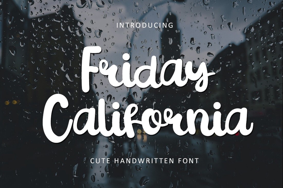 フォント Friday California
