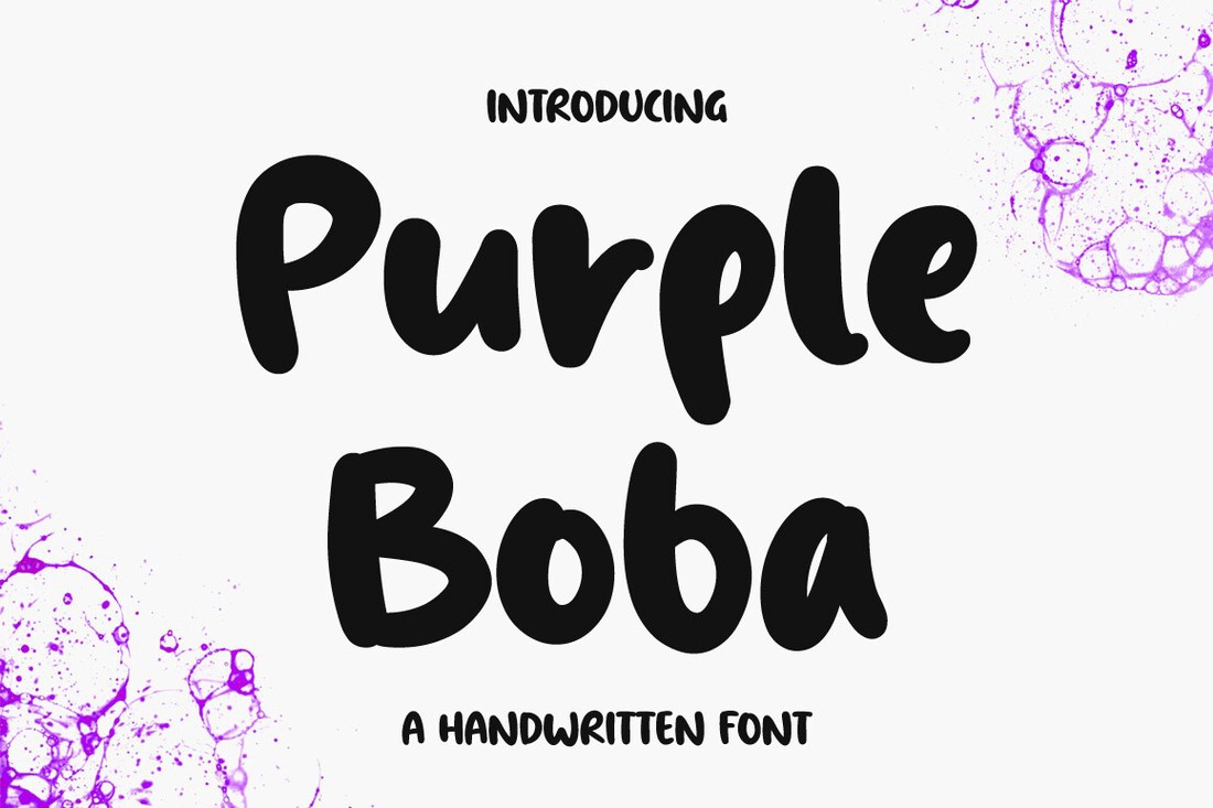 フォント Purple Boba