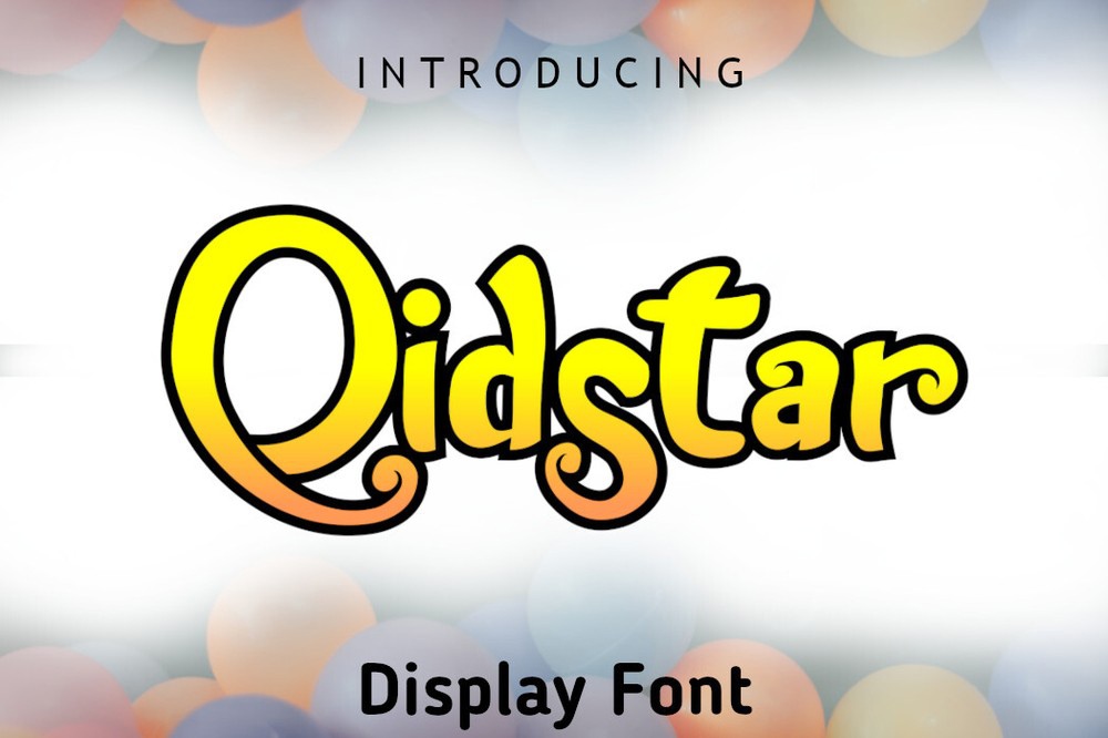 フォント Qidstar