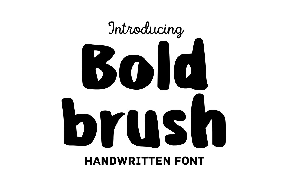 フォント Bold Brush