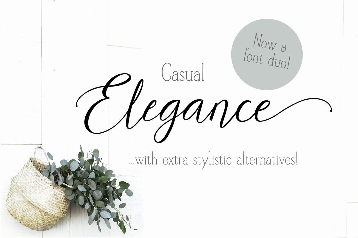 フォント Casual Elegance